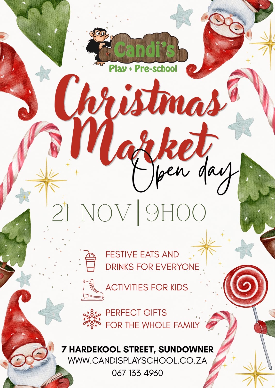 Christmas Market Open Day poster