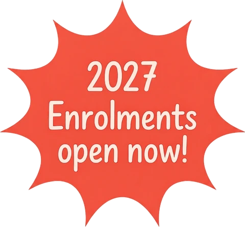 2027 enrolments open now. Enrol here